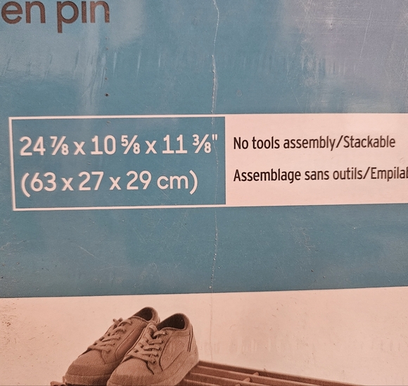 NWT Pine‎ Wood Shoe Rack - Picture 2 of 2